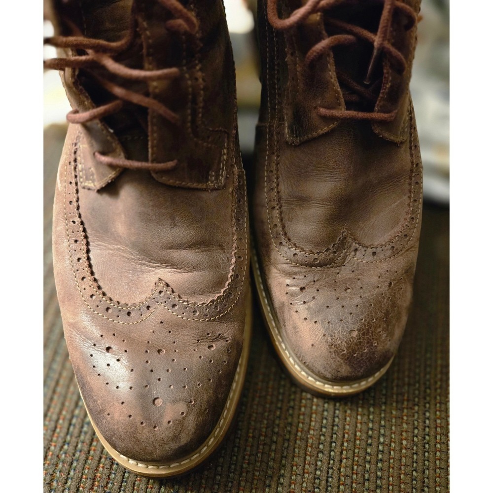 Pikolinos Light Wingtip Brogue Boots Brown Leather Lace Up Men Size 45 - Picture 2 of 7